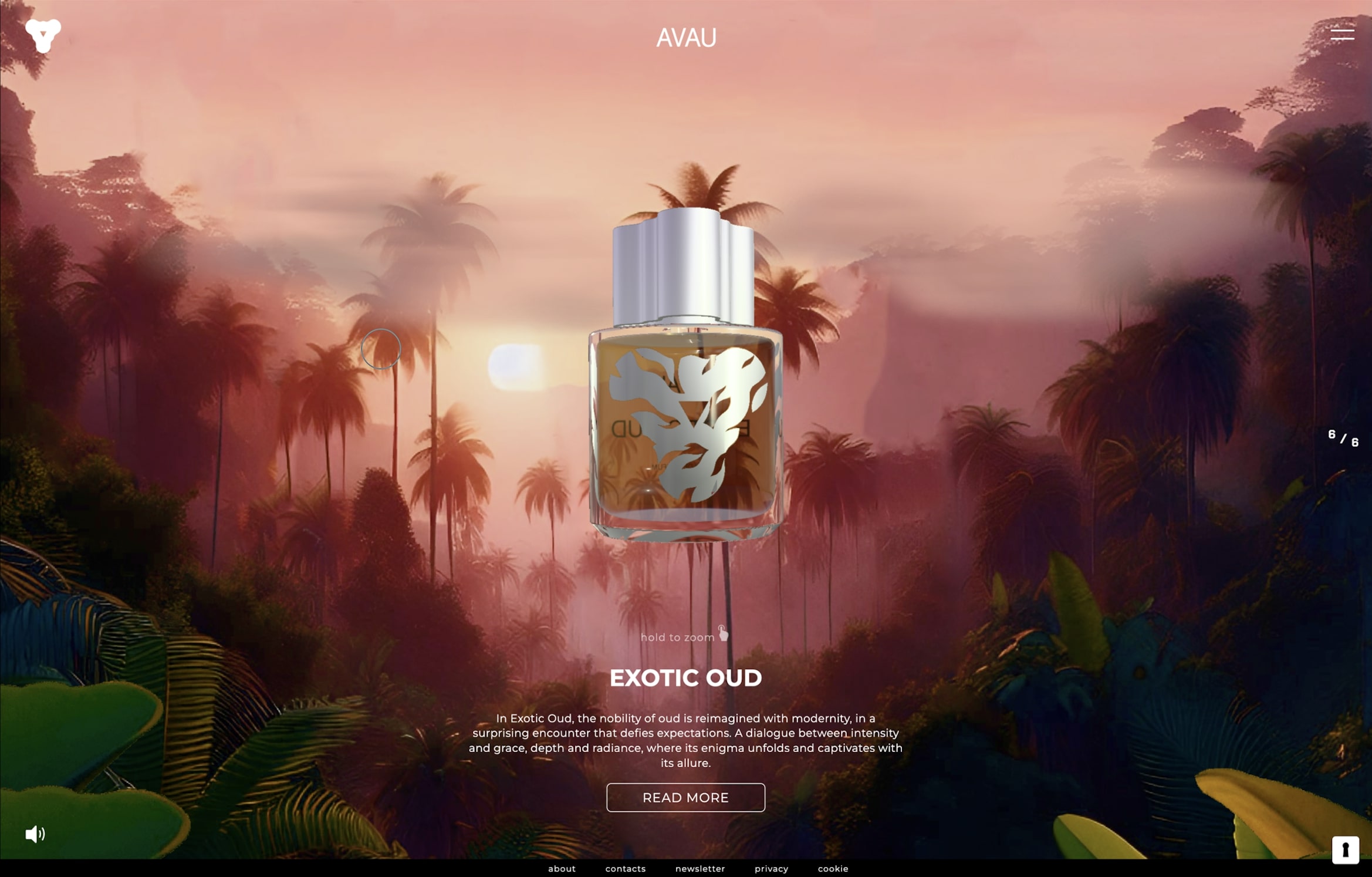 Avau - Web experience WebGL