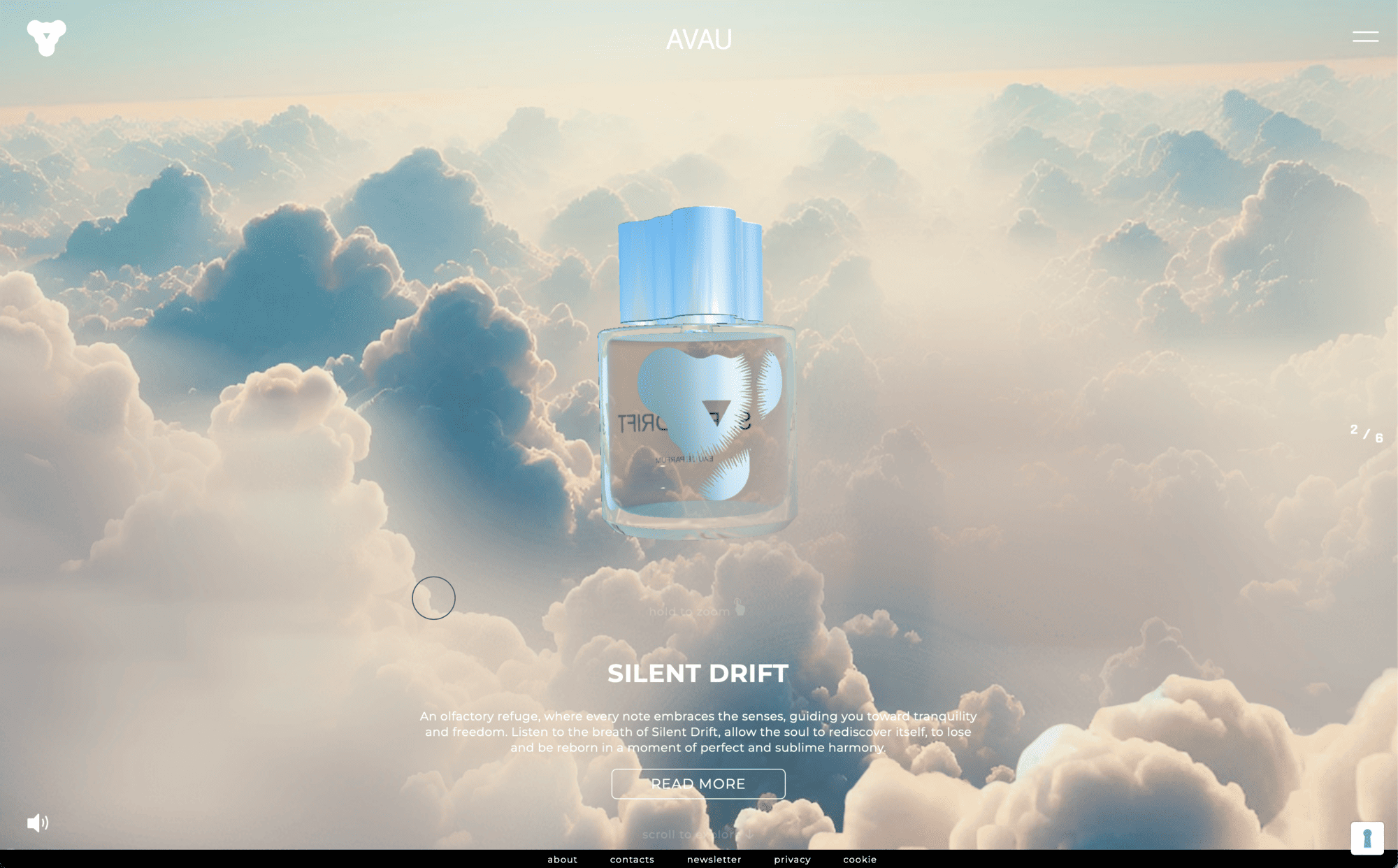 Avau - Web experience WebGL