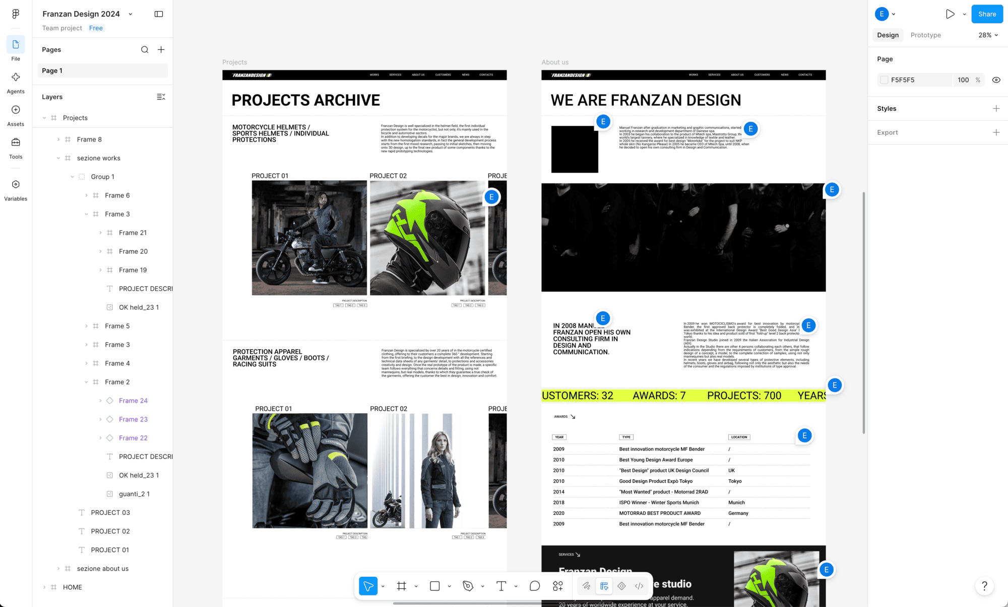 franzan design homepage